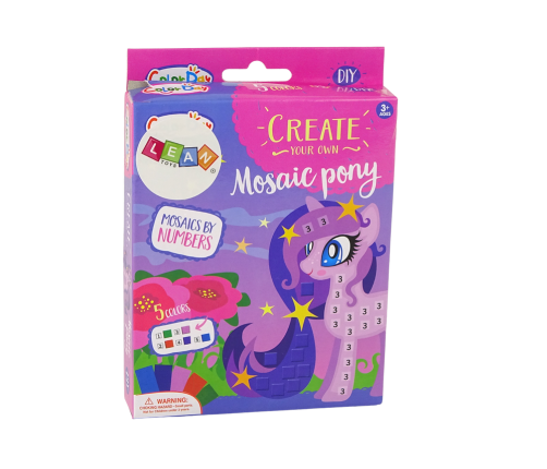 DIY Coloured Mosaic Pony Peeling Set