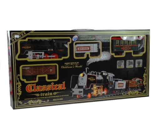 Classic Train Set with Big Wagons 650cm + RAILTRACKS