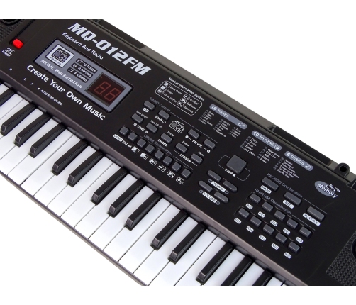 Keyboard MQ-012FM Microphone Radio 61 Keys