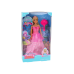 Anlily Mermaid Princess Doll Pink Dress Brush