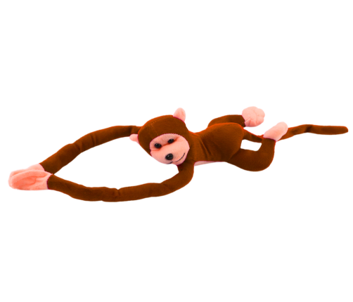 Plush Monkey Mascot with Sound, Dark Brown 60 cm