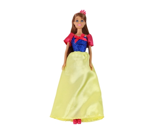 Children's Doll Anlily Princess Long Dark Hair Yellow Dress