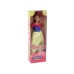 Children's Doll Anlily Princess Long Dark Hair Yellow Dress