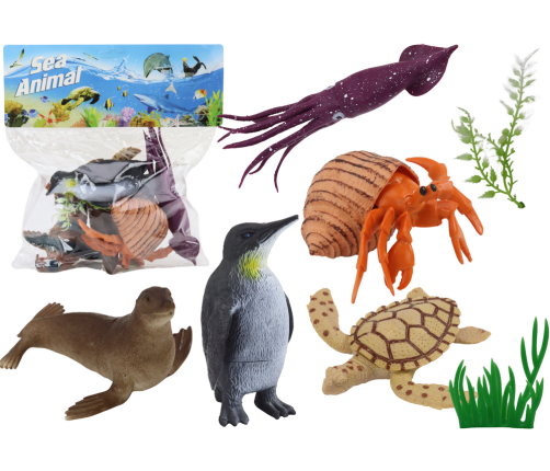 Marine Animals Plants Figures Set 8 El