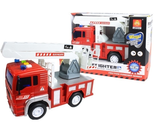 Fire Truck Toy Car - with Sounds & Movable Elements