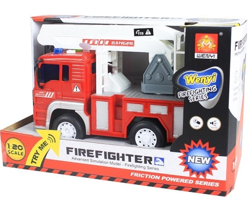 Fire Truck Toy Car - with Sounds & Movable Elements