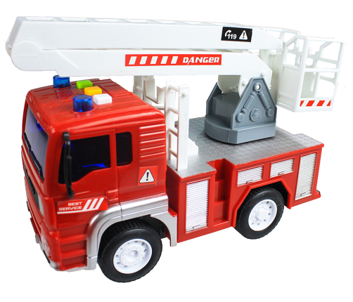 Fire Truck Toy Car - with Sounds & Movable Elements