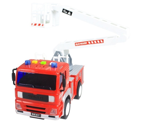 Fire Truck Toy Car - with Sounds & Movable Elements