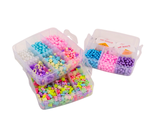 Set of beads pendants in a suitcase DIY strings 1620 pcs