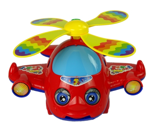 Plane Push Toy Noisemaking Moves Tongue and Propeller