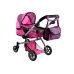 2in1 Doll Bogie and Stroller Alice - Pink and with Dots