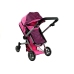 2in1 Doll Bogie and Stroller Alice - Pink and with Dots