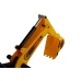 Excavator ride-on with a movable arm