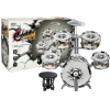 Big Set of Silver Drums for kids