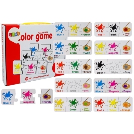 Puzzle Educational English Colors 10 Connections