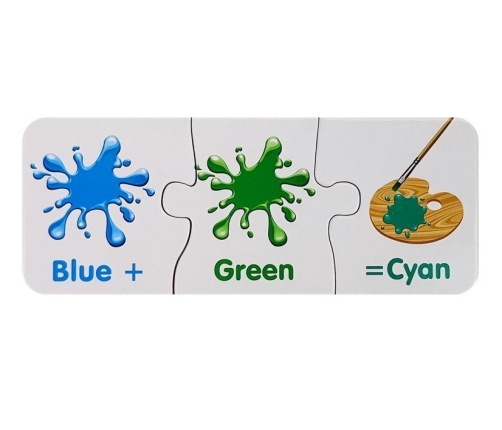 Puzzle Educational English Colors 10 Connections