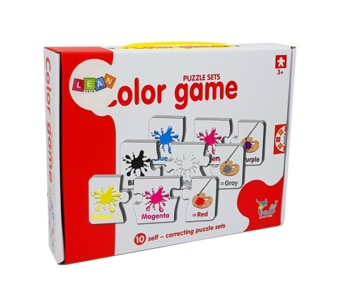 Puzzle Educational English Colors 10 Connections