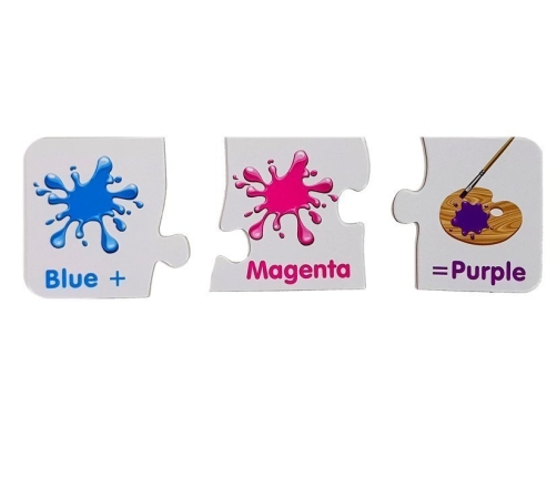 Puzzle Educational English Colors 10 Connections