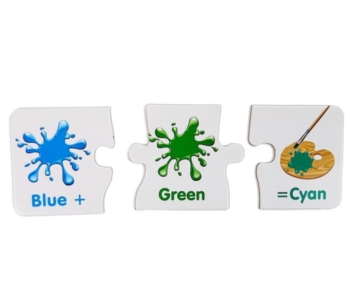 Puzzle Educational English Colors 10 Connections