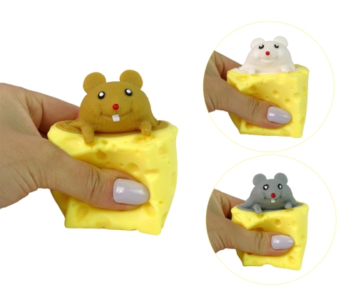 Squishy Cheese Mouse Squishy Sensory Mouse Pop It