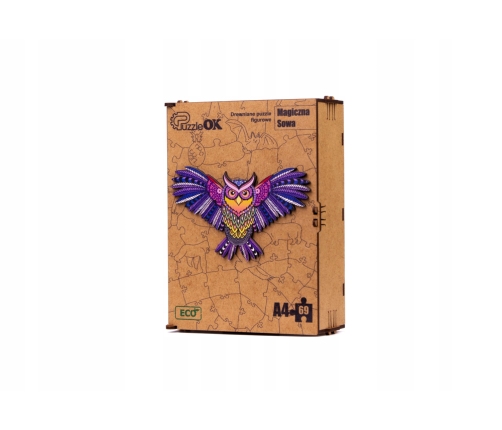 Wooden Puzzle EKO 69 Magic Owl A4 PuzA4-00709