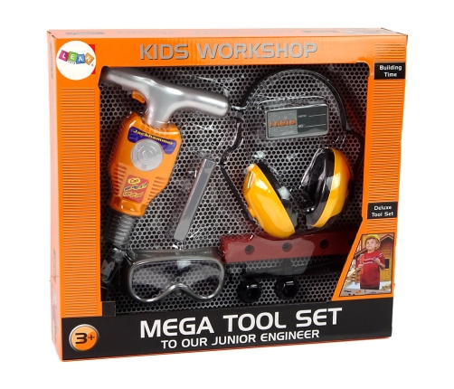 Tool set for a little builder jackhammer.