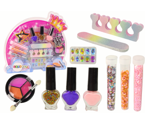 Rainbow Nail Art Makeup Set