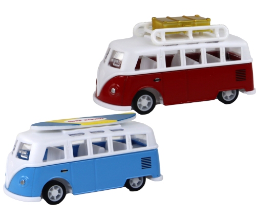 Campers Buses With Friction Drive 1:87 4 Pieces