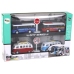 Campers Buses With Friction Drive 1:87 4 Pieces