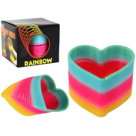 Iconic Rainbow Spring Heart Calming Gadget 6CM