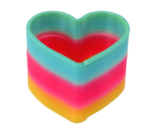 Iconic Rainbow Spring Heart Calming Gadget 6CM