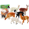 Set of Alpaca Llama Farm Set Figures 6 pcs. Mix