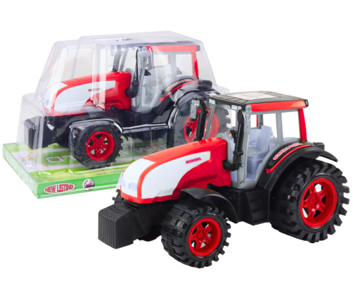 Large Farm Tractor Agricultural Drive Red