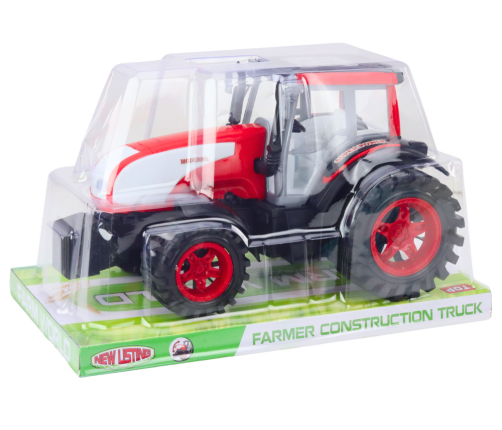 Large Farm Tractor Agricultural Drive Red