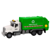 Garbage truck Garbage bins Lights Sounds Drive White and green