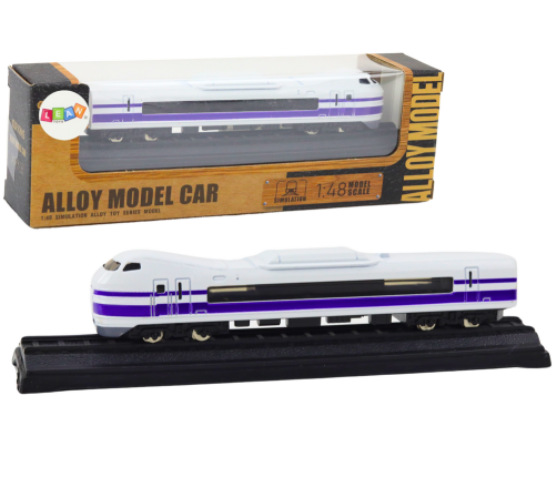 Collector's Model Train Wagon 1:48 Metal White and Purple