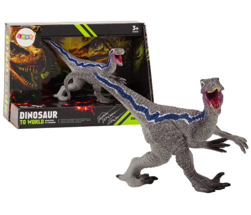 Dinosaur Collectible Figurine Velocitaptor Gray 1El