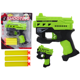 Mini Foam Dart Gun With Suction Cups, green