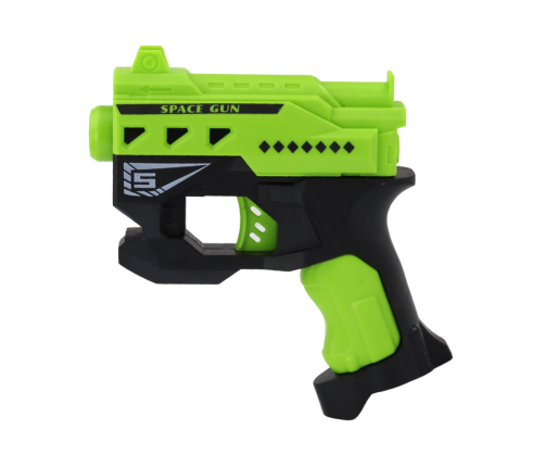 Mini Foam Dart Gun With Suction Cups, green