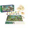 Dinosaur Eggs Set Figures Excavation Board Game 12 Pcs