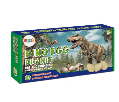 Dinosaur Eggs Set Figures Excavation Board Game 12 Pcs