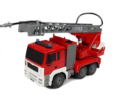 Remote-controlled fire truck with ladder No.4691