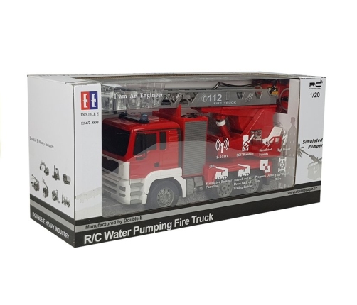 Remote-controlled fire truck with ladder No.4691