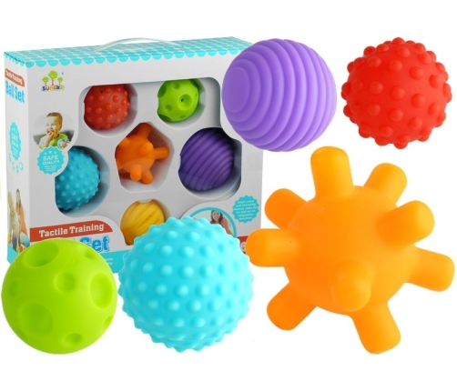 Set for a Baby Sensory Balls 6 pieces