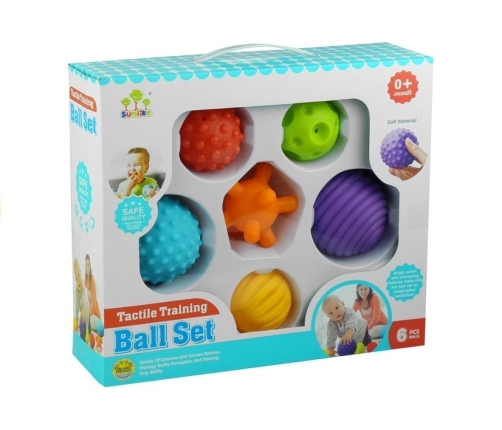 Set for a Baby Sensory Balls 6 pieces