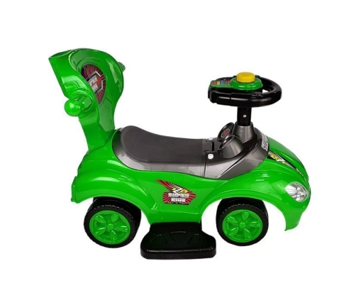 Машина каталка с ручкой Mega Car 3in1 Green