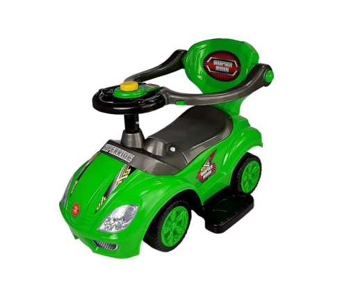 Stumjama mašīna ar rokturi Mega Car 3in1 Green