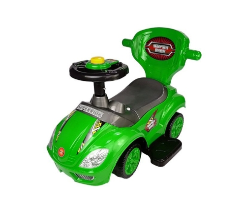 Машина каталка с ручкой Mega Car 3in1 Green