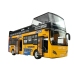 Tourist Coach Double Decker Openable Door Yellow