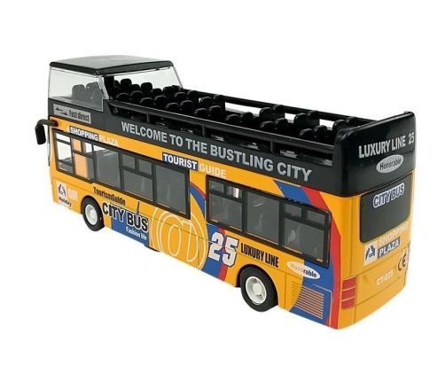 Tourist Coach Double Decker Openable Door Yellow